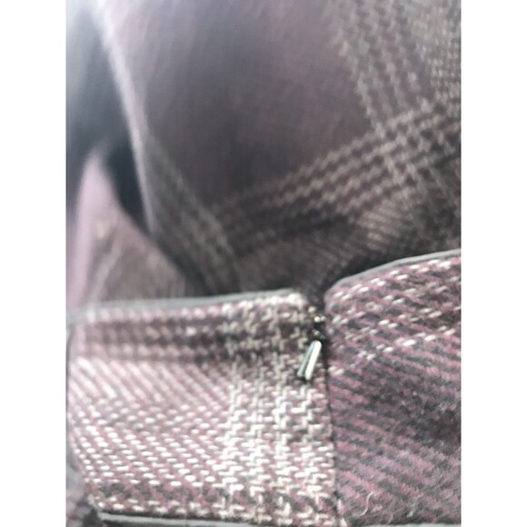 Ann Taylor Loft Wool Blend Lined Plaid Mini Skirt with Pockets Size 10 - Picture 9 of 13